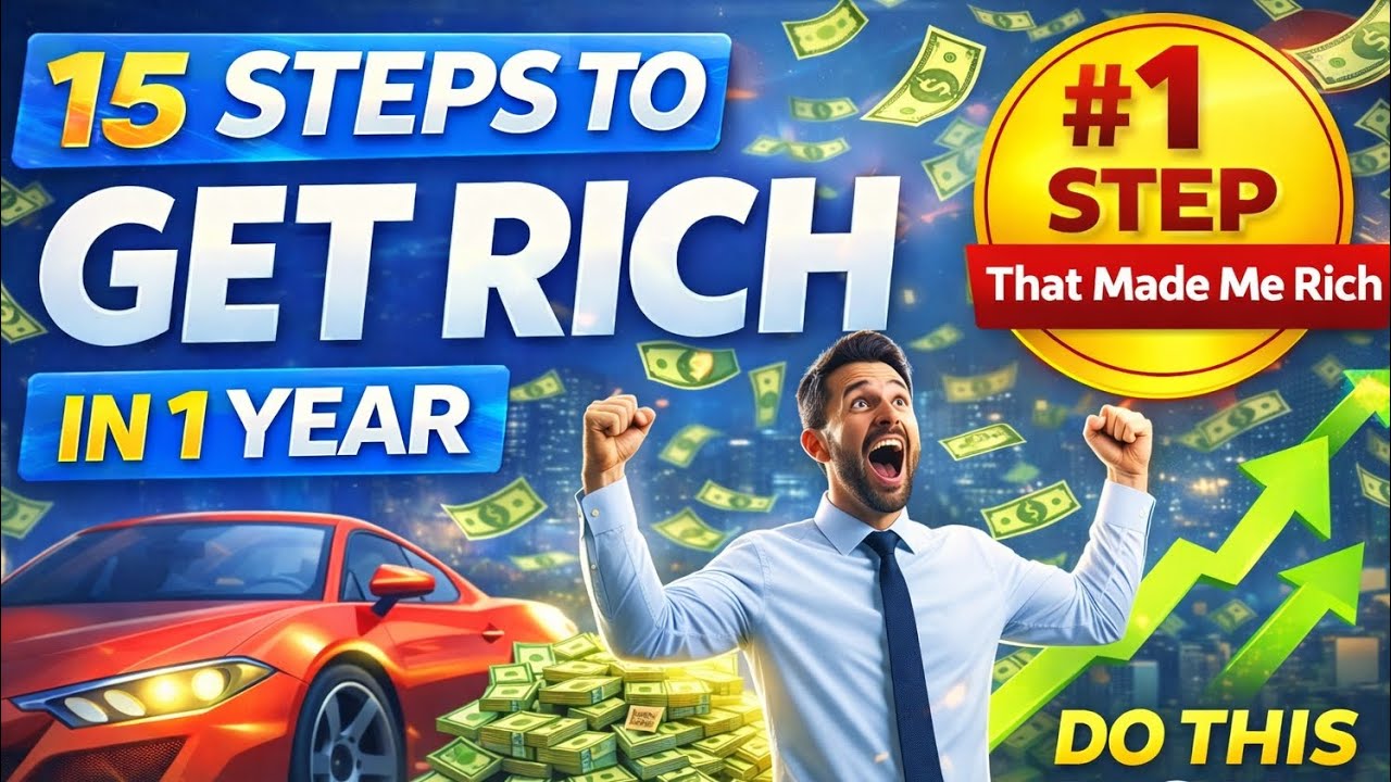 #1 Step That Can Make You Rich in 12 Months (15-Step Wealth Plan)🤑💰