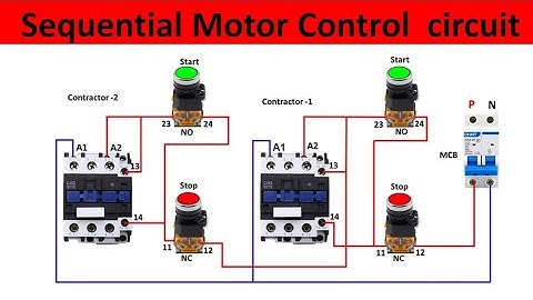 Sequential Motor Control Circuit Diagram | Step-by-Step Guide | @Electricalgenius