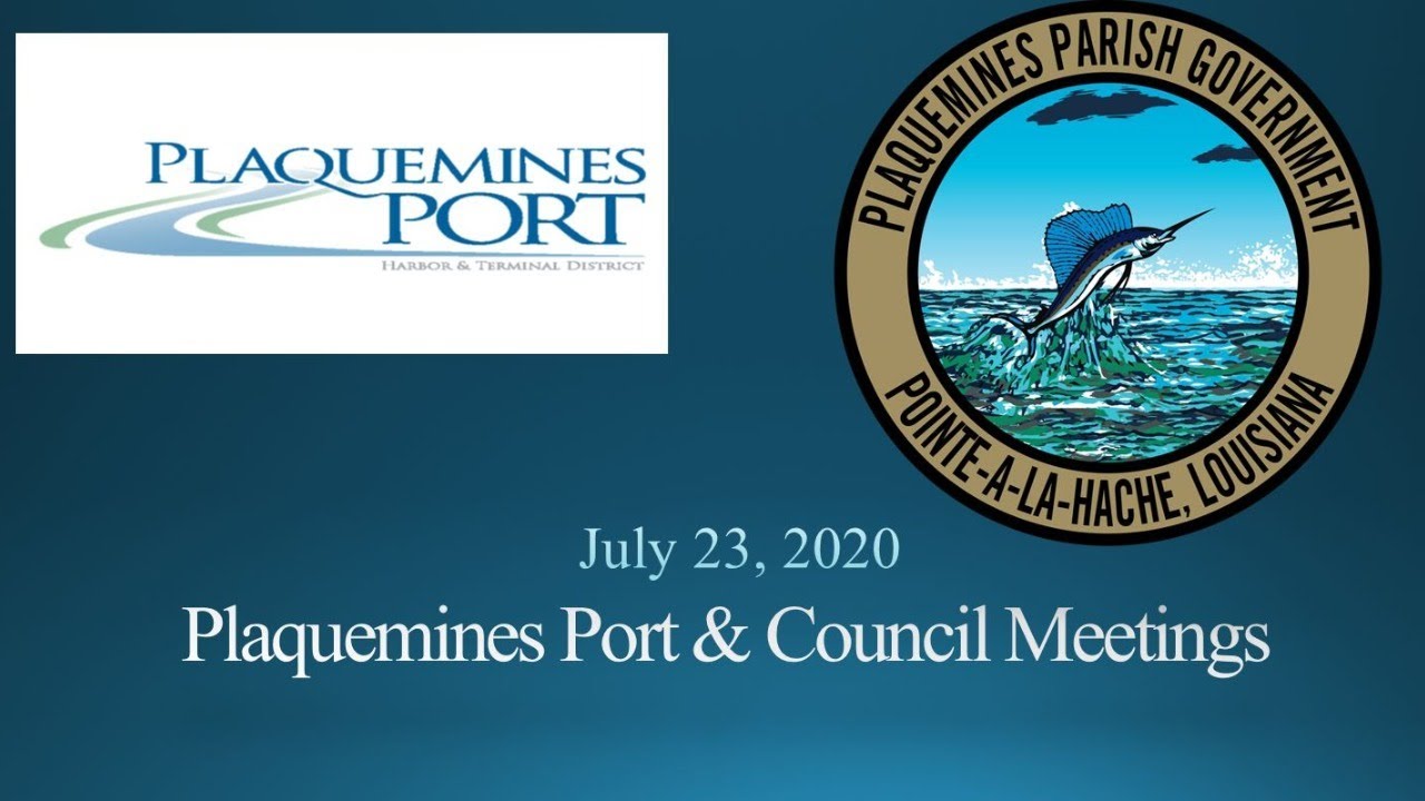 July 23, 2020 Port & Council Meetings YouTube