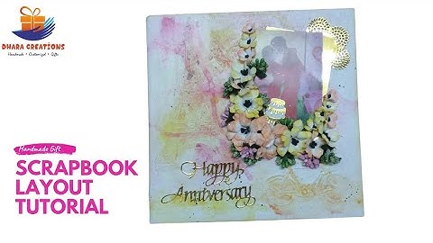 DIY Scrapbook Layout Tutorial | Mix Media Layout | Scrapbook Ideas