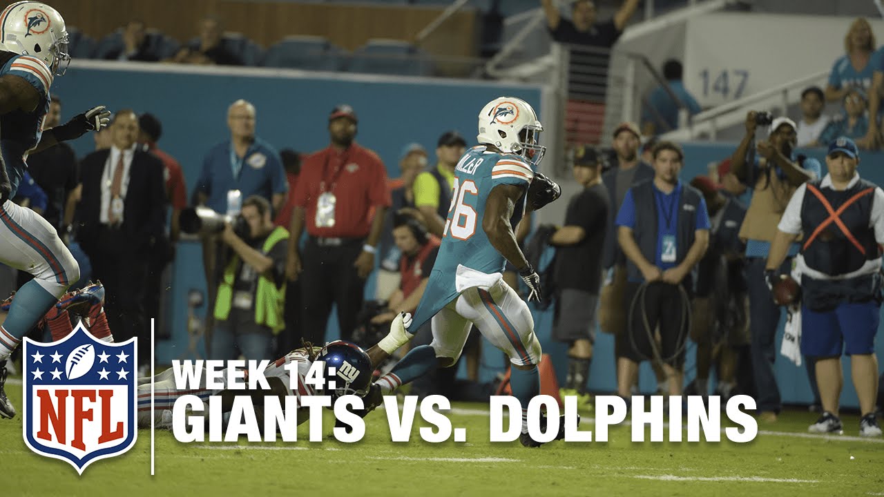 Lamar Miller Stiff Arms His Way for the TD! | Giants vs. Dolphins | NFL