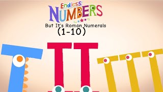 Endless Numbers But It's Roman Numerals (1-10)