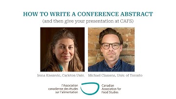 CAFS 2023 Abstract Writing Webinar