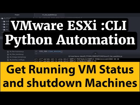 VMWare ESXi CLI Automation Using Python: SSH esxcli to Get Running VM Status and Shutdown Machines