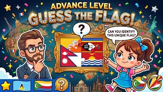 Advanced Level: Guess the Flag 🧠🏁 #AdvancedGuessTheFlag #FlagMaster #marvel #kids 