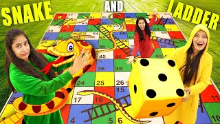 BIGGEST SNAKE AND LADDER CHALLENGE IN THE WORLD 🔥 IN REAL LIFE 🤩 | PULLOTHI