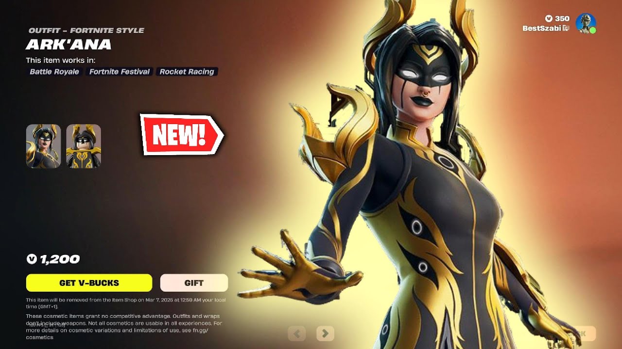NEW ARK'ANA SKIN & 360 EMOTE! Fortnite Item Shop (March 4, 2025)