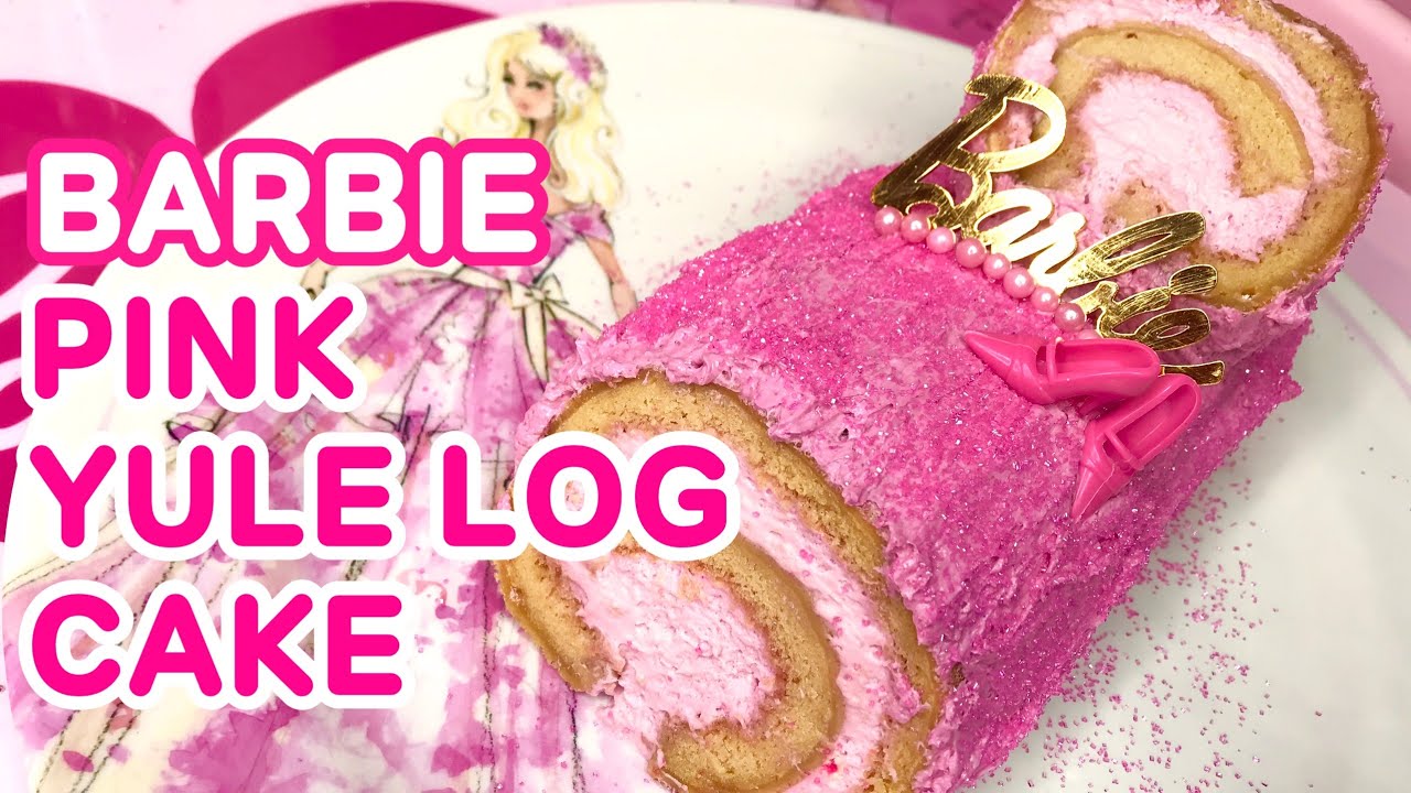 [COOKING]BARBIE PINK YULE LOG CAKE♡AZUSA BARBIE