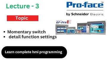 momentary switch in proface hmi l bit switch in hmi | proface hmi |proface hmi tutorial | bit lamp |