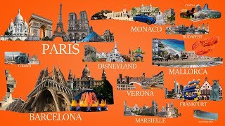 Travel in Europe,Paris, Barcelona, Monaco, Mallorca,12 Destination🇫🇷🇪🇸🇮🇹🇩🇪🇭🇺 🇨🇭