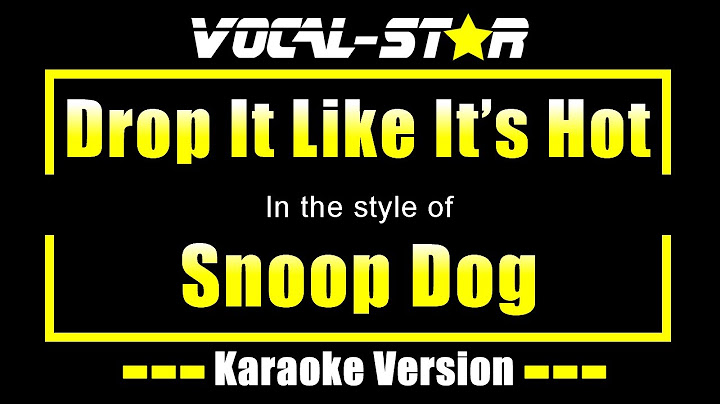 Drop It Like It's Hot Karaoke version - Karaoke performance video thumbnail