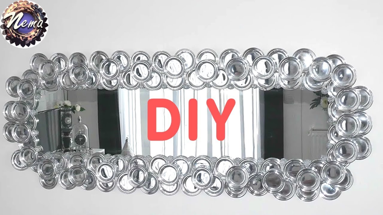 DIY | مرآة روعة💎 من أبسط الاشياء 👌