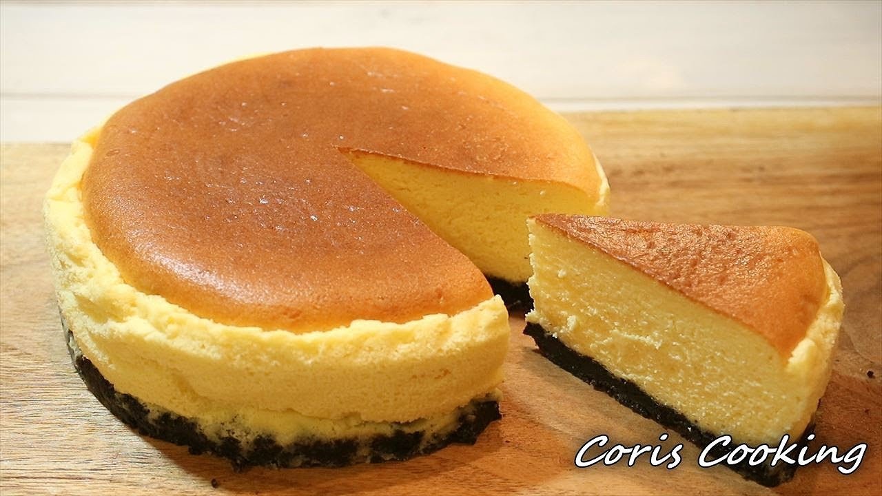 ニューヨークチーズケーキの作り方 簡単なのにプロの味わい Eazy New York Cheesecake Coris Cooking Youtube