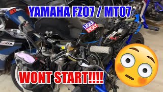 FZ07 MT07 WONT START / RUN FIXED