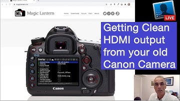 Clean HDMI output on older Canon DSLR Cameras Magic Lantern Video Guide including 5D 6D 7D and more.