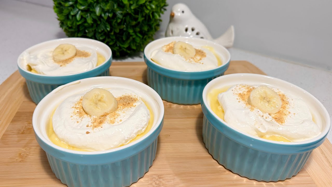 No Bake Banana Pudding Pies | Easy Dessert Recipe 
