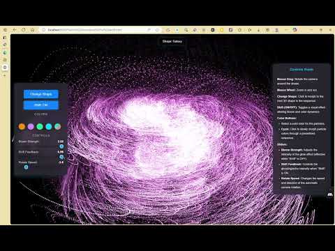 Advanced Three js Particle Morphing