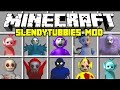 Minecraft SLENDYTUBBIES MOD! | TINKY TANK, POE, TINKY WINKY, Laa Laa & MORE | Modded Mini-Game