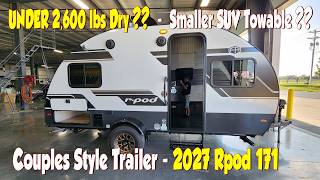 Best Ultra Lite Trailer Under 2600lbs ? 2027 Rpod 171 Walk Through By Forestriver @ Couchs Rv Nation