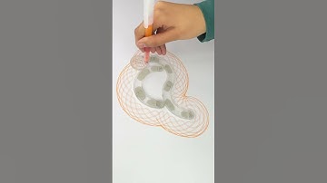 Satisfying Art: Perfect Circles and Loops #asmr #art #satisfying #spirograph #shorts #2025 #usa #uk