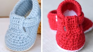 crochet baby shoes