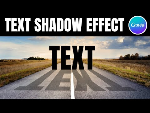 How to Make Cool Shadow Text in Canva Fast!