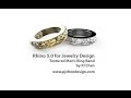 Jewelry CAD Design Tutorial #9 - How to Build a Men's Textured Ring Band