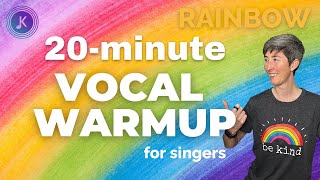 20 Minute Vocal Warmup - The RAINBOW one | Complete Vocal Warmup For Singers