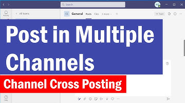 How to Post a Message or Announcement to Multiple Channels in Microsoft Teams | #MicrosofTeams