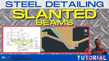 10 Slanted Beams in Advance Steel Mini Tutorial
