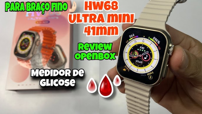 Relógio Digital Smartwatch Hw68 Ultra Mini Masc/fem 41mm