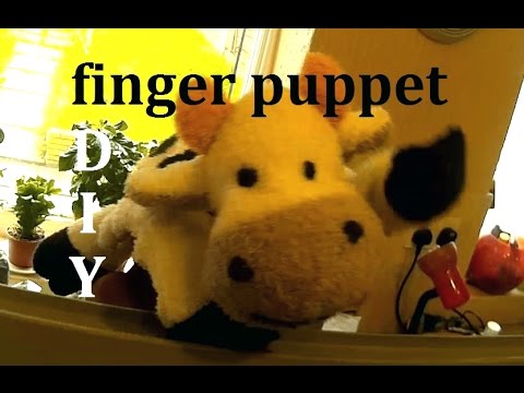 diy finger puppet cow twerking - YouTube