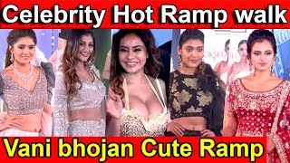 celebrity Hot Ramp walk Part-2 |Vani Bhojan, Ramya pandian, yashika ananad| cineNXT