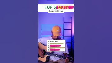 S-163 | Top 5 "MUTE" basic patterns #shorts #ytshorts