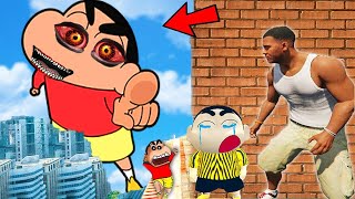 GTA 5 : Franklin and Shinchan & Pinchan play HIDE AND KILL with Squid Game Doll In GTA 5