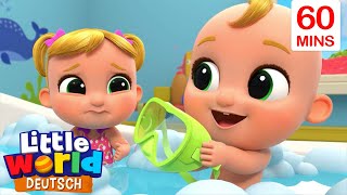 🛀🏼 Niko und Nina nehmen ein Bad 🧼 | Lustige Kinder-Cartoons auf Deutsch | Little World Deutsch