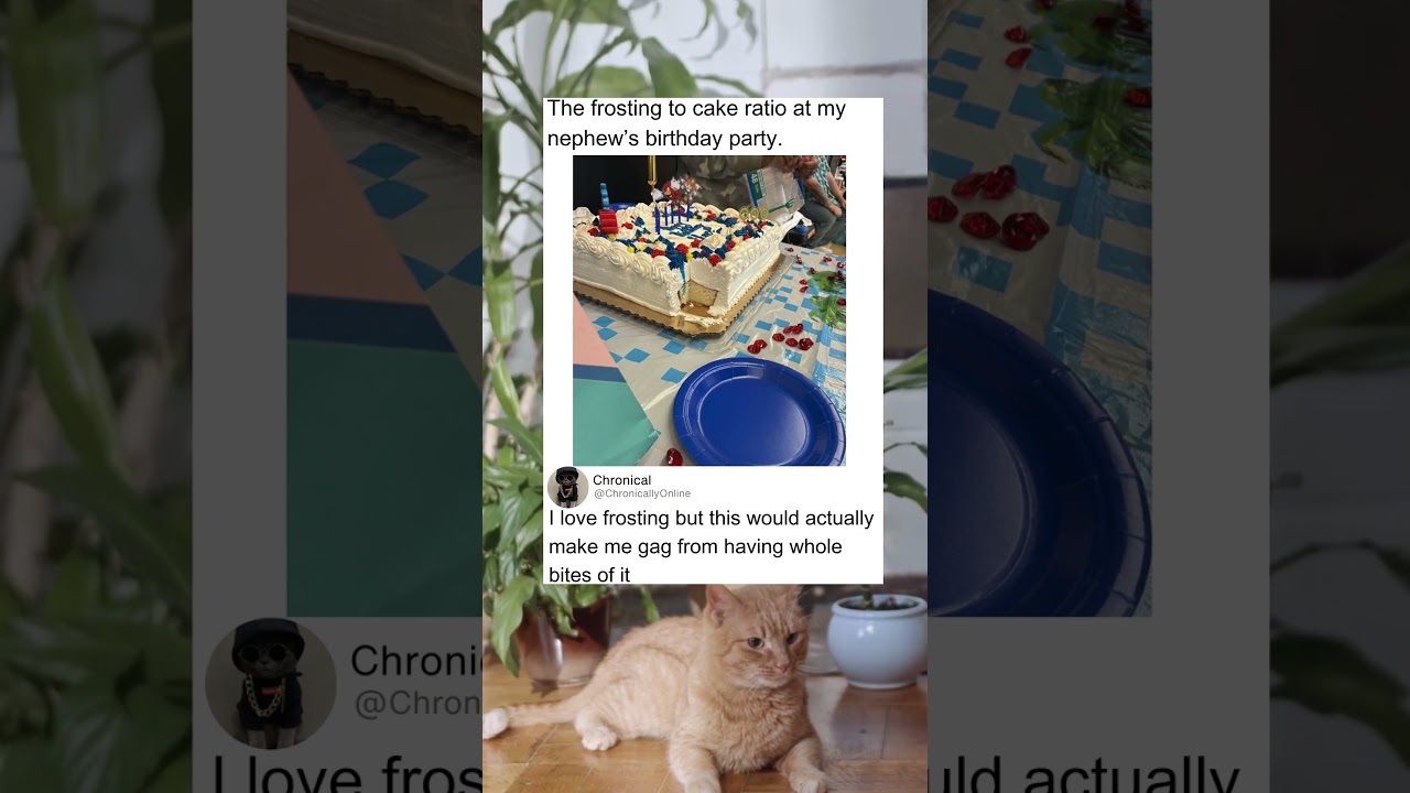 Frosting to cake ratio should always have more cake than frosting