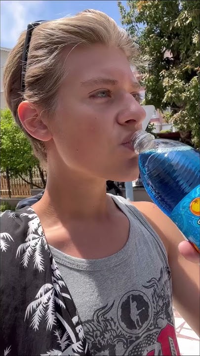 Синяя газировка с апельсином и ягодами🍊🫐 #обзор #рекомендации #еда #рек ...