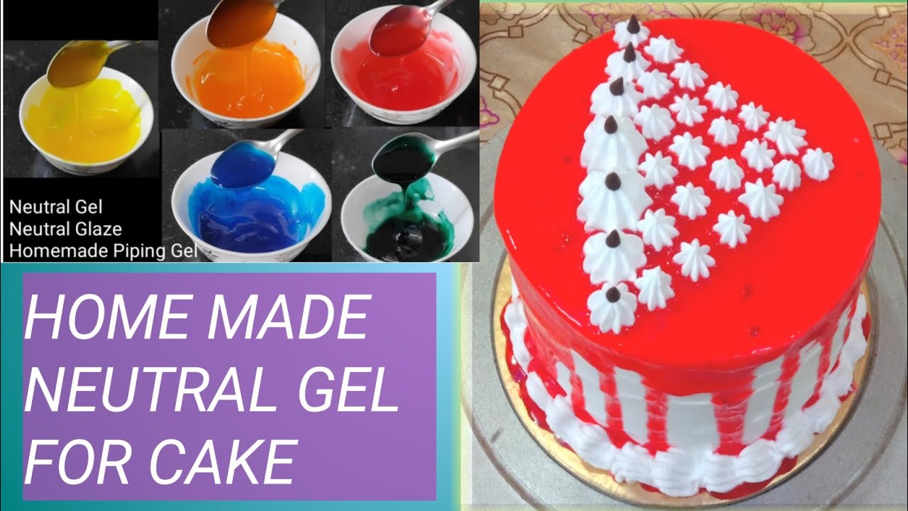 How to make gel for cake decoration /Gel cake icing /Homemade gel for