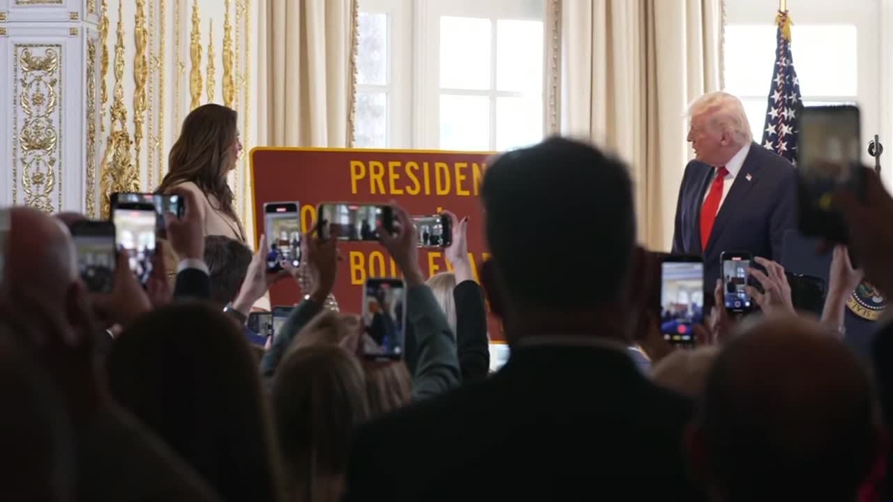 Trump attends dedication ceremony for 'Donald J. Trump Blvd' in Florida