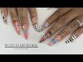 Trending Almond Nail Art w/ Junk Nails + Multi- Pattern Designs ✨