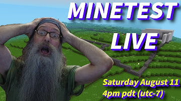 Minetest Monday Live!  for the first time