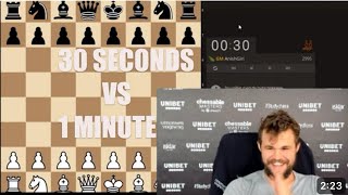 Magnus Carlsen gets TROLLED by Anish Giri in a 1 min game !