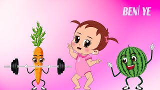 Beni Ye 1.Bölüm🍉🍒🍋🥕Eğitici ve Eğlenceli Bebek ve Çocuk Şarkıları🎶Çizgi Film👶Aliş ile Zeliş🎈