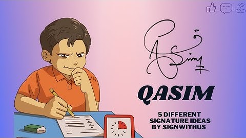 "Qasim" Name Signature Style | How to Draw "Q" Signature | Signature Style Of My Name