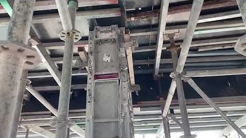 Cốp pha nhôm cột vách kết hợp cốp pha ván dầm sàn