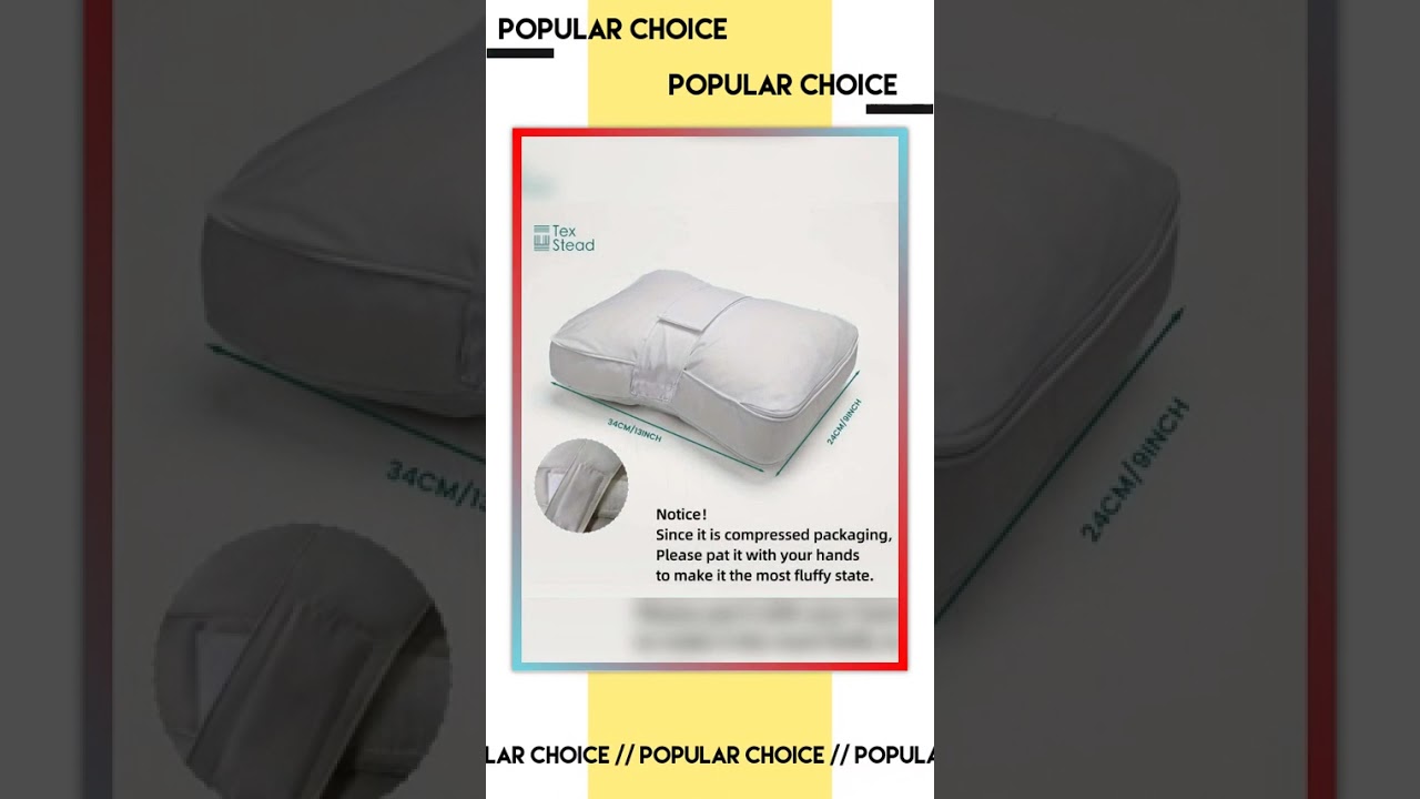 Knee Pillow for Side Sleepers - Between Leg & Under Knee Pillow for Back Sleepers