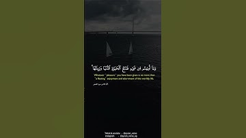 وما أوتيتم من شيء فمتاع الحياة الدنيا وزينتها ۚ💞😍 #quran #صلاح بو خاطر #تلاوة #تلاوة خاشعة #تلاوة