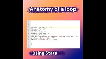 Anatomy of a loop in Stata using foreach