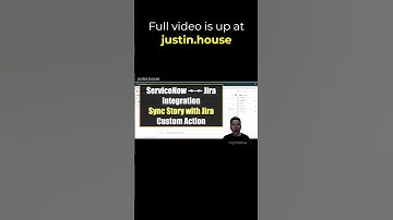ServiceNow & Jira Integration - Sync Story with Jira - Custom Action - short #servicenow #jira